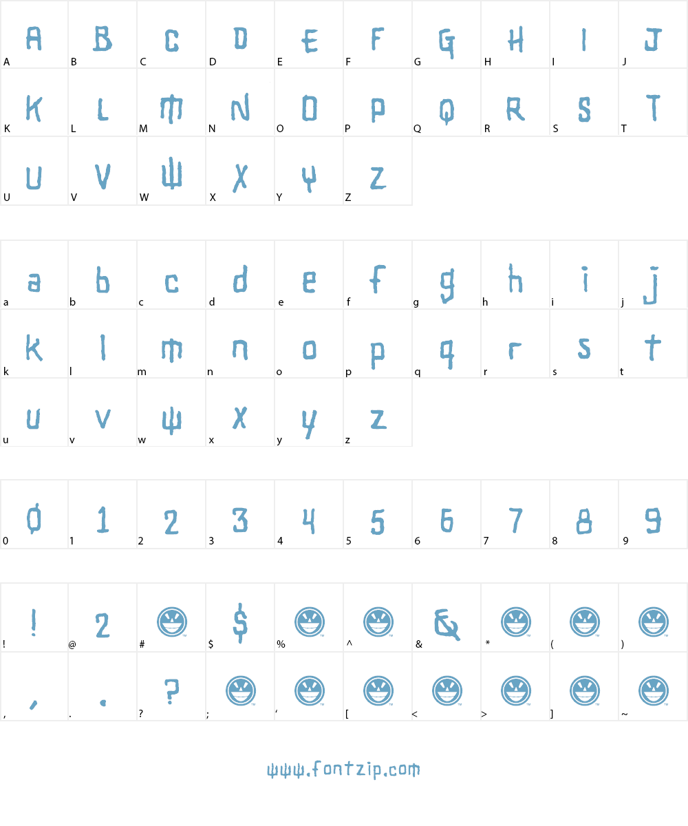 SHARRPE GOTHIK Font Character